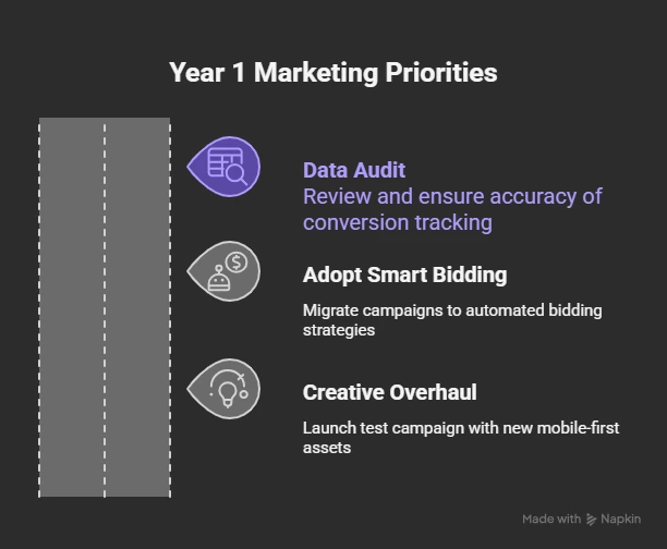 year 1 marketing priorities