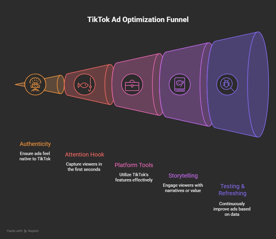 tiktok ads optimization funnel