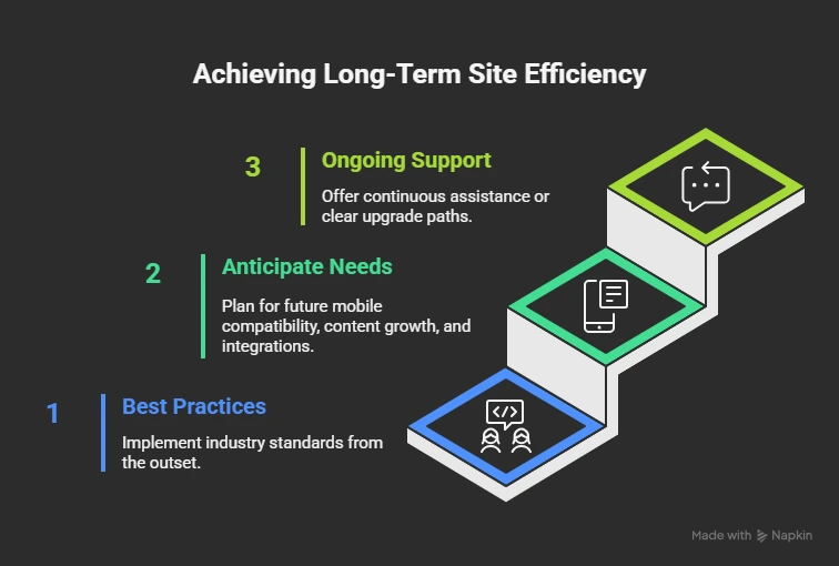achieving long term site efficiency