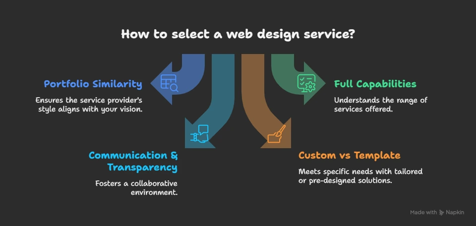 how to select a web design service