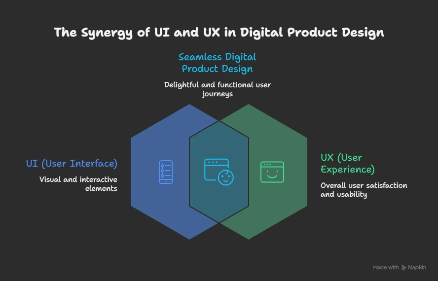 the synergy of ui and ux in digital product design