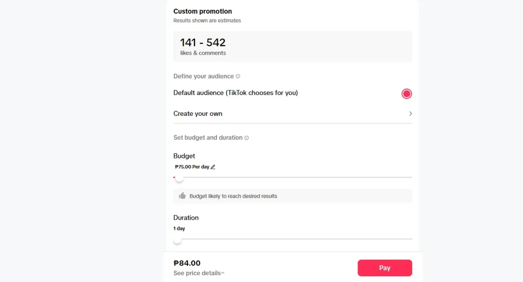set tiktok ads campaign budget