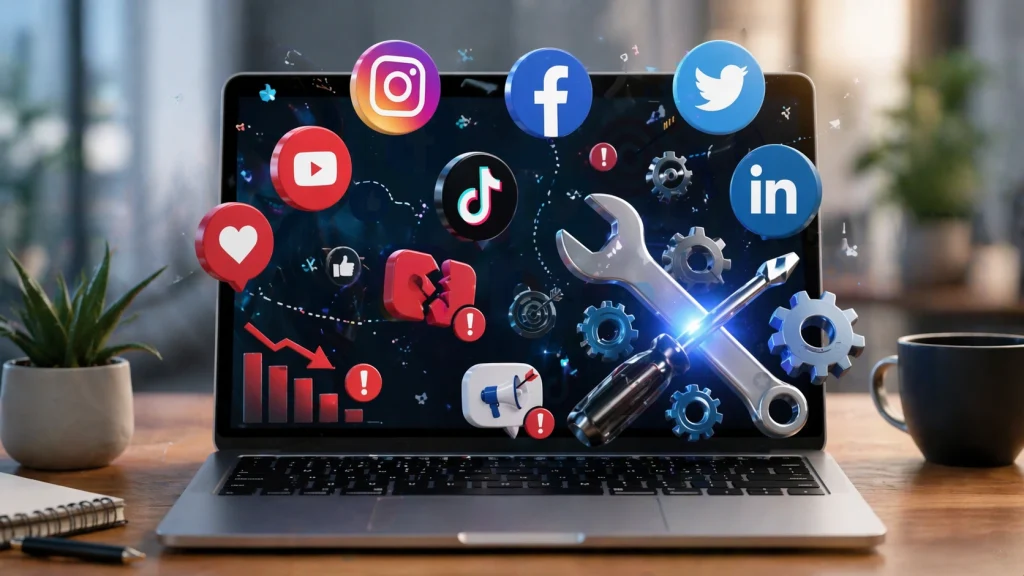Fixing social media marketing issues digitally