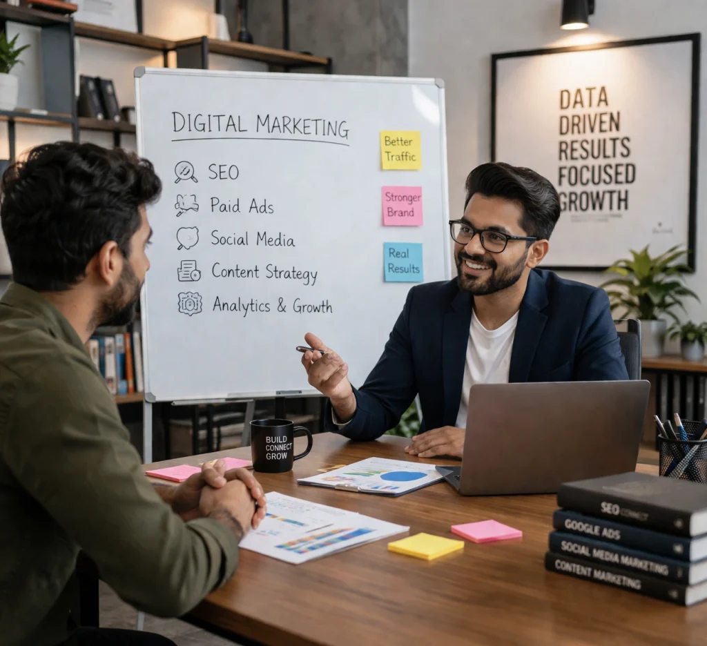 Digital Marketing Consultation - Meeting In Progress