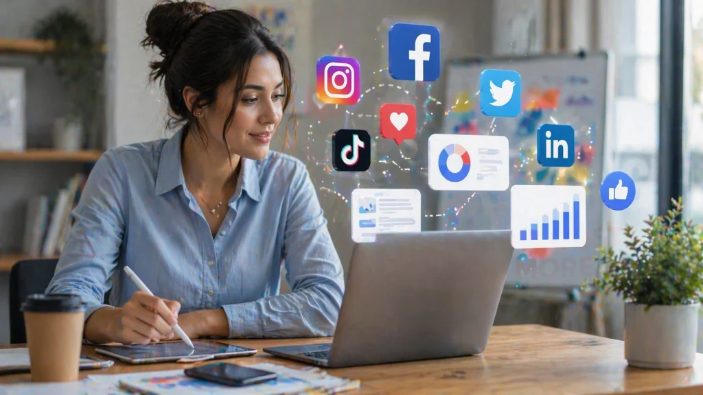 social media marketing in action