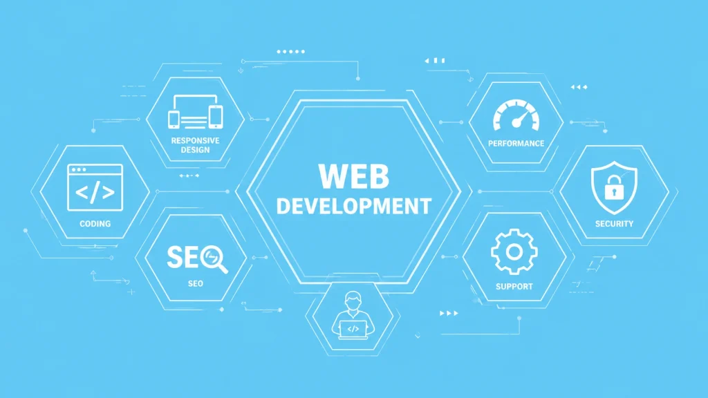 Custom Website Development Infographic Design