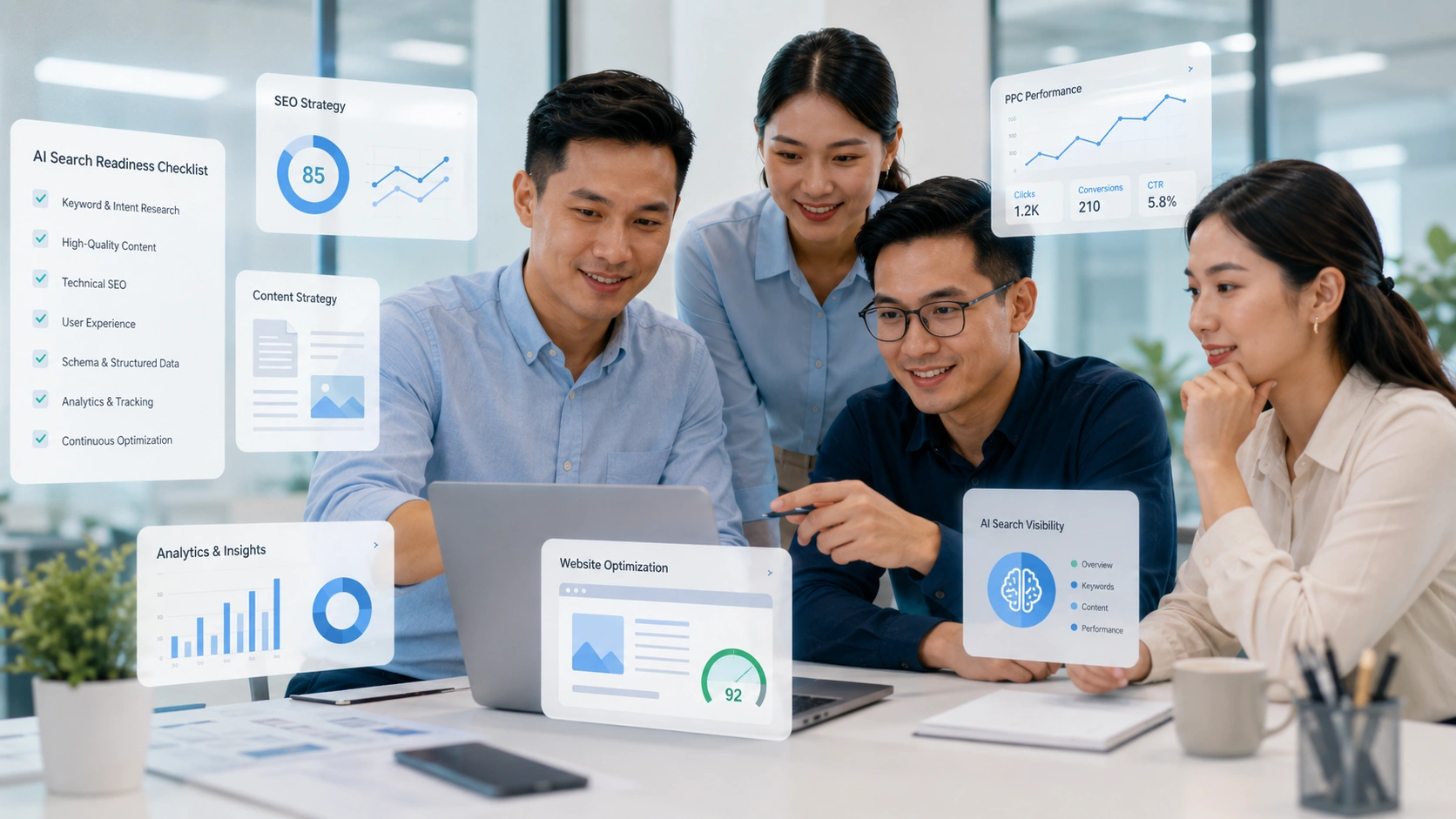 AI overview ads strategy planning for businesses