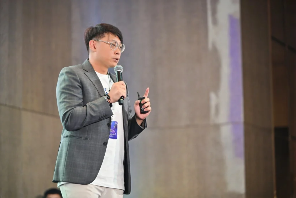 Speaker presenting at AI Vision Forum 2026