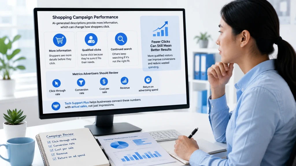 PPC specialist reviewing PPC ads services performance and conversion metrics